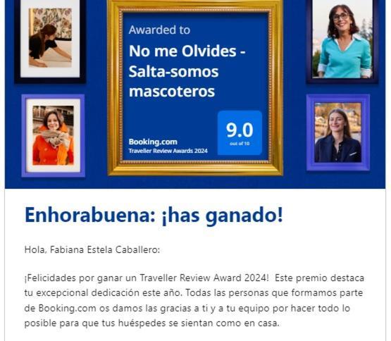 No me Olvides -Salta-somos mascoteros Exterior foto
